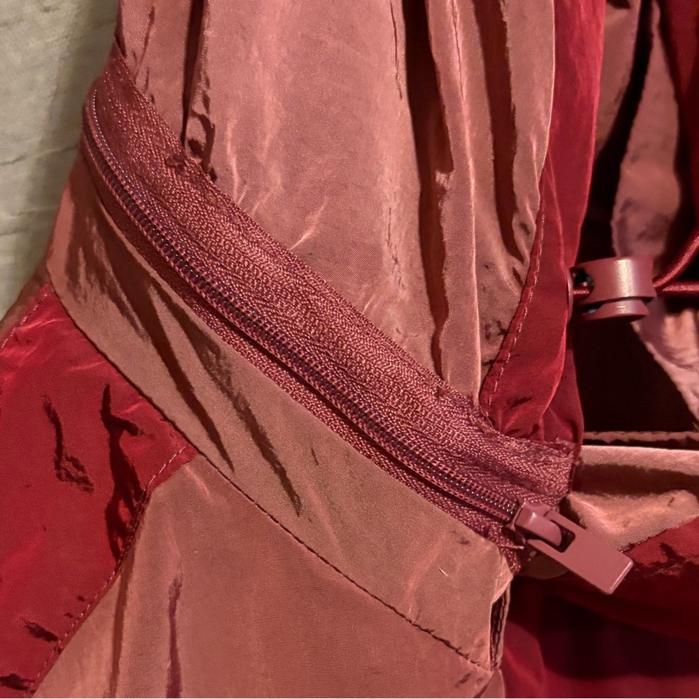 NWT- Chicos Maroon Long lightweight adorable hooded jacket for all seasons❤️ - Picture 10 of 16